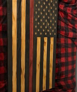 Wood flag I am negotiable so please shoot me an offer