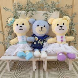 handmade teddy bear doll