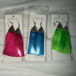 3 Tassel Earrings