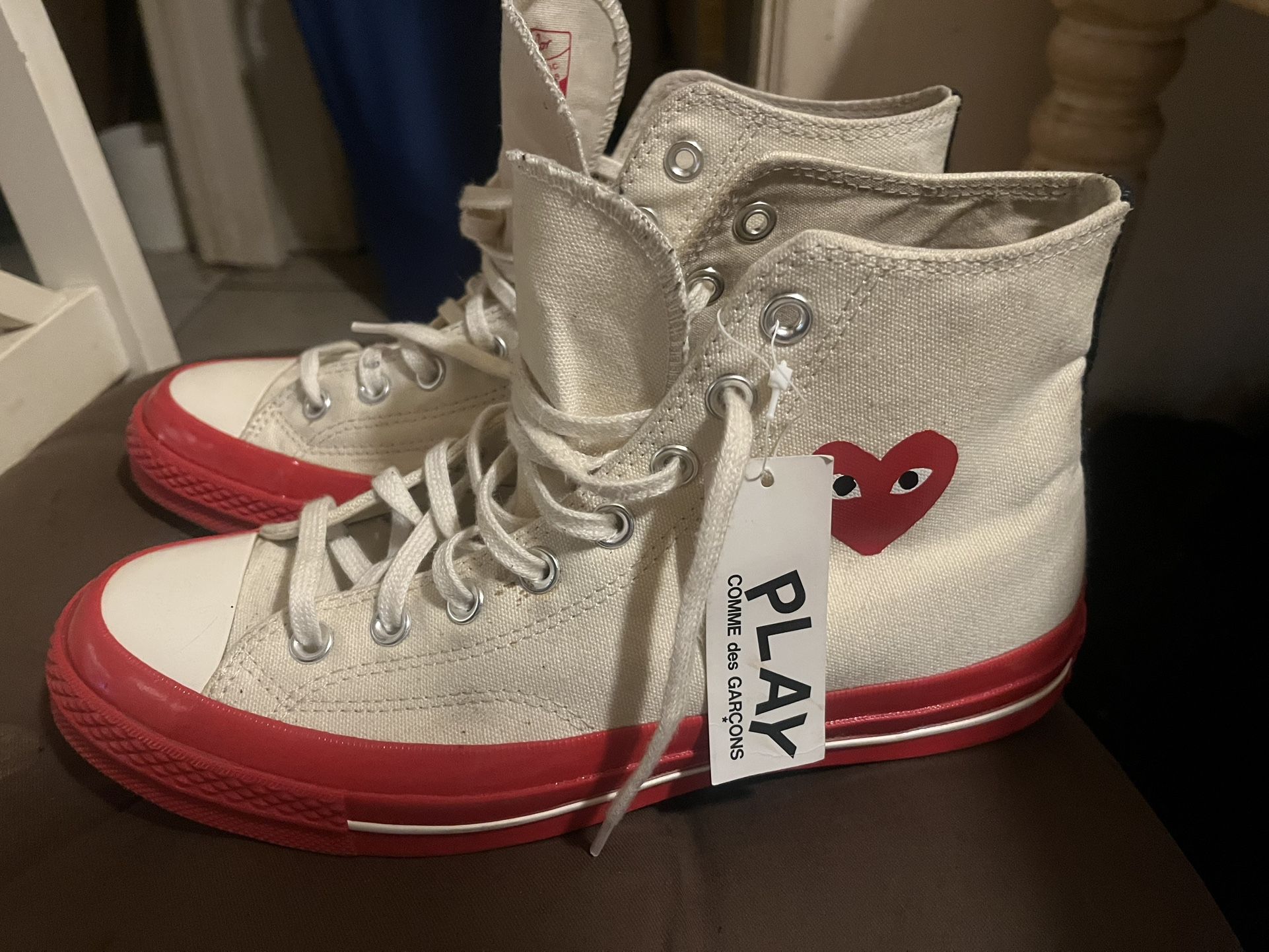 Converse Cdg play White And Red Size 9 Men’s