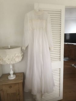 Handmade Long Lacy Boho Party Prom Wedding Dress