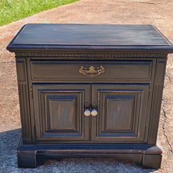 Vintage Solid Wood  Distressed Kling Furniture Nightstand