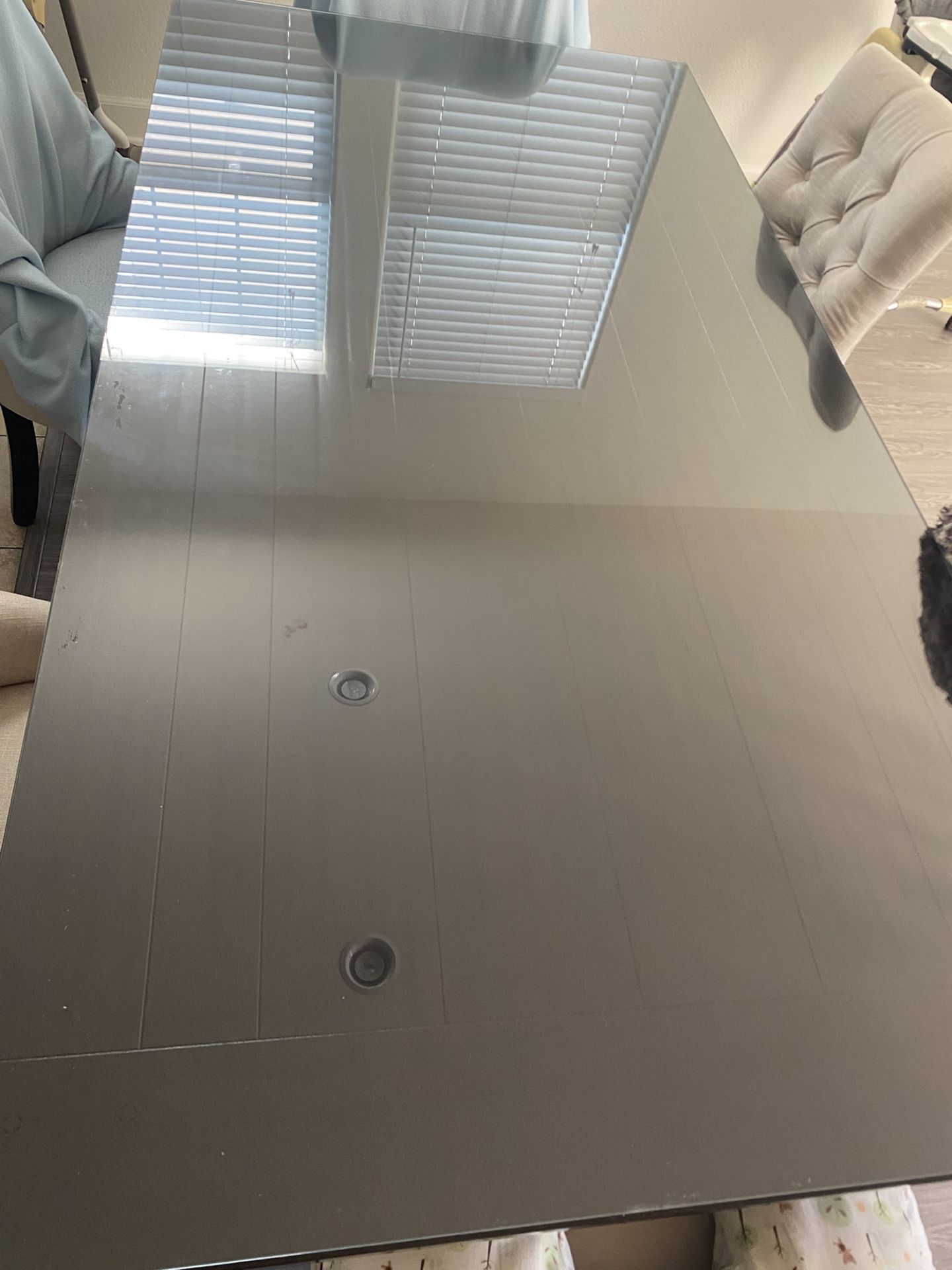 Dining Table W/glass Top