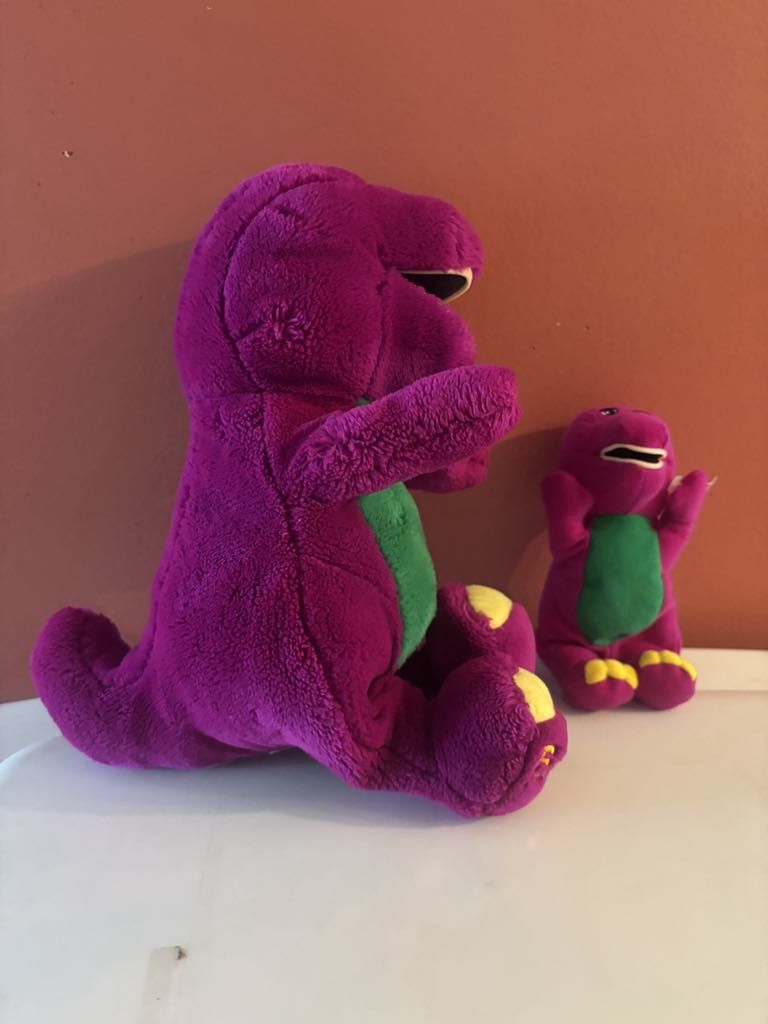Barney the Dinosaur plushies