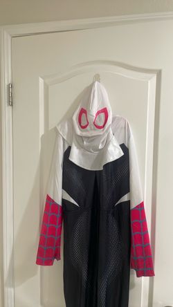 Ghost Spider Costume Jumpsuit with Hood