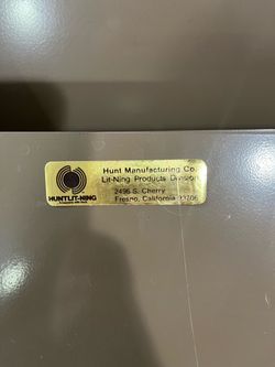 Vintage Metal File Organizer- Hunt Lit Ning