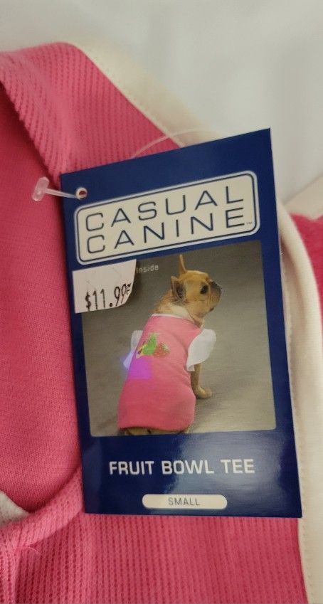 Dog Sweater Small Pink With Fruit