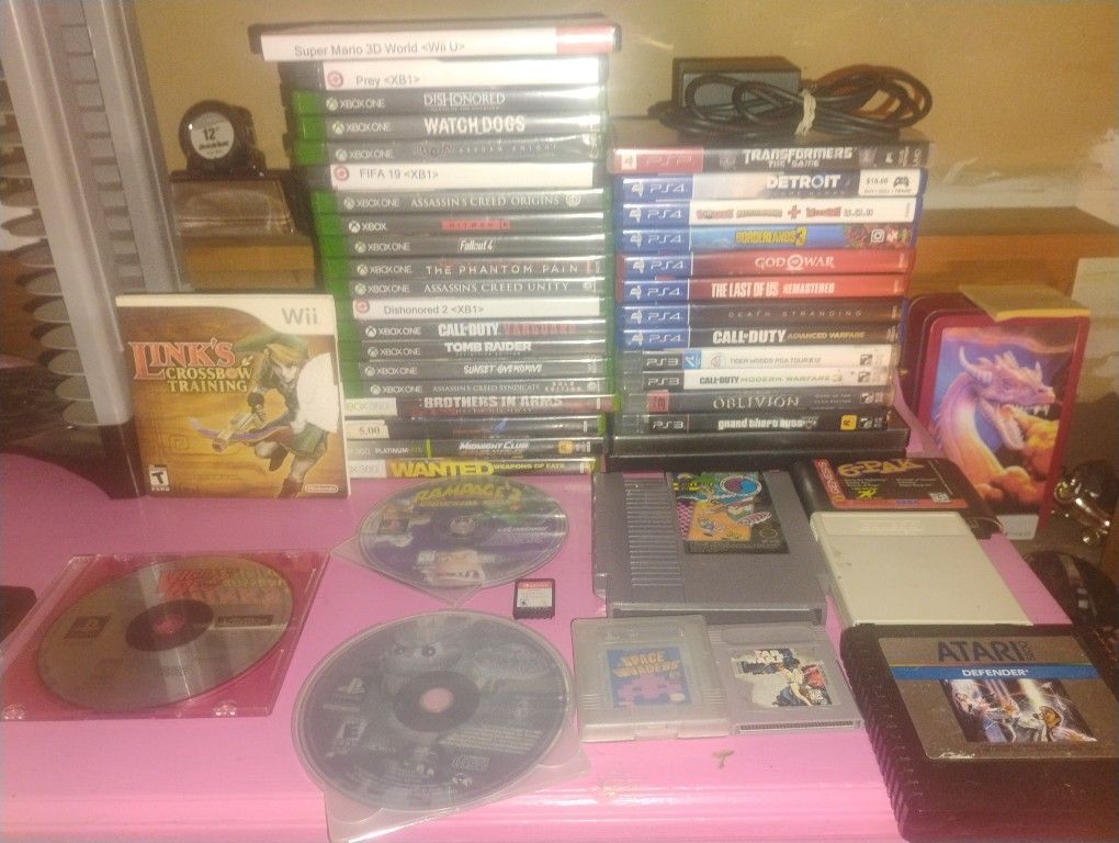 Trade PlayStation PS2 PS3 PS4 Wii U Xbox 360/One Nintendo Switch Gameboy Nes Coleco Games
