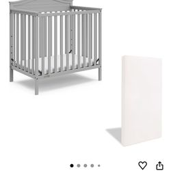 Mini Crib For Newborn With Mattress 