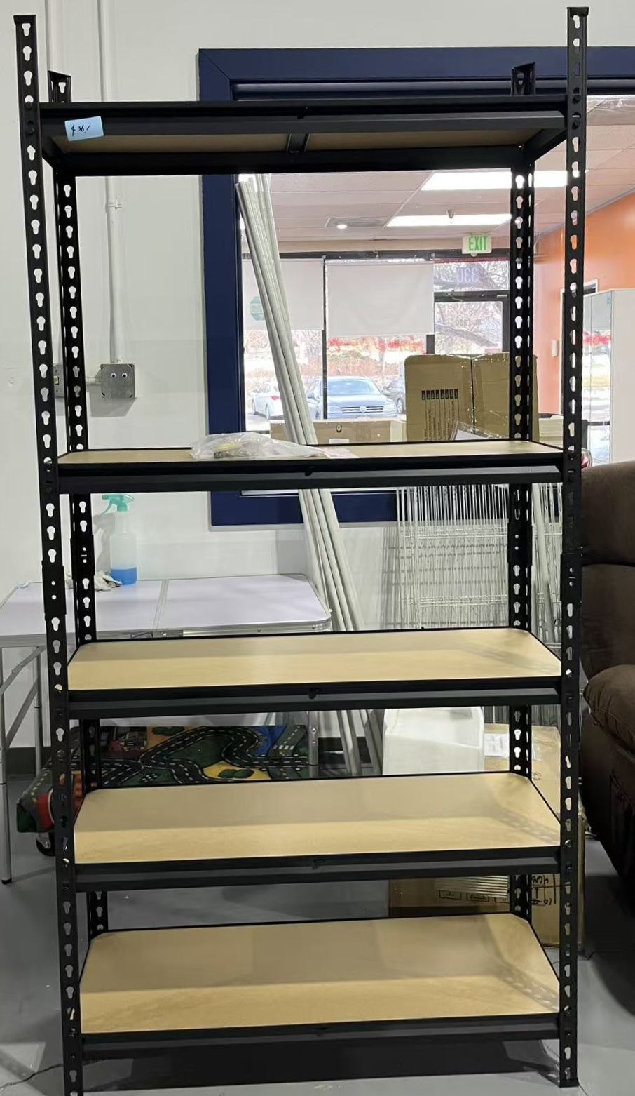 🥨5 Yaheetech 27.4"W x 11.6"D x 60"H Storage Shelf 5 Tier Adjustable Garage Shelving Metal Shelving Unit Utility Rack Heavy Duty Industrial Shelving f