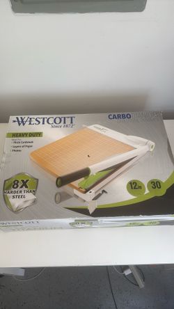 Wescott, Heavy Duty Carbo Titanium Guillotine Trimmer 12 inch cutting board