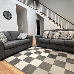 Used Couch + Loveseat Sofa (Optional Rug)