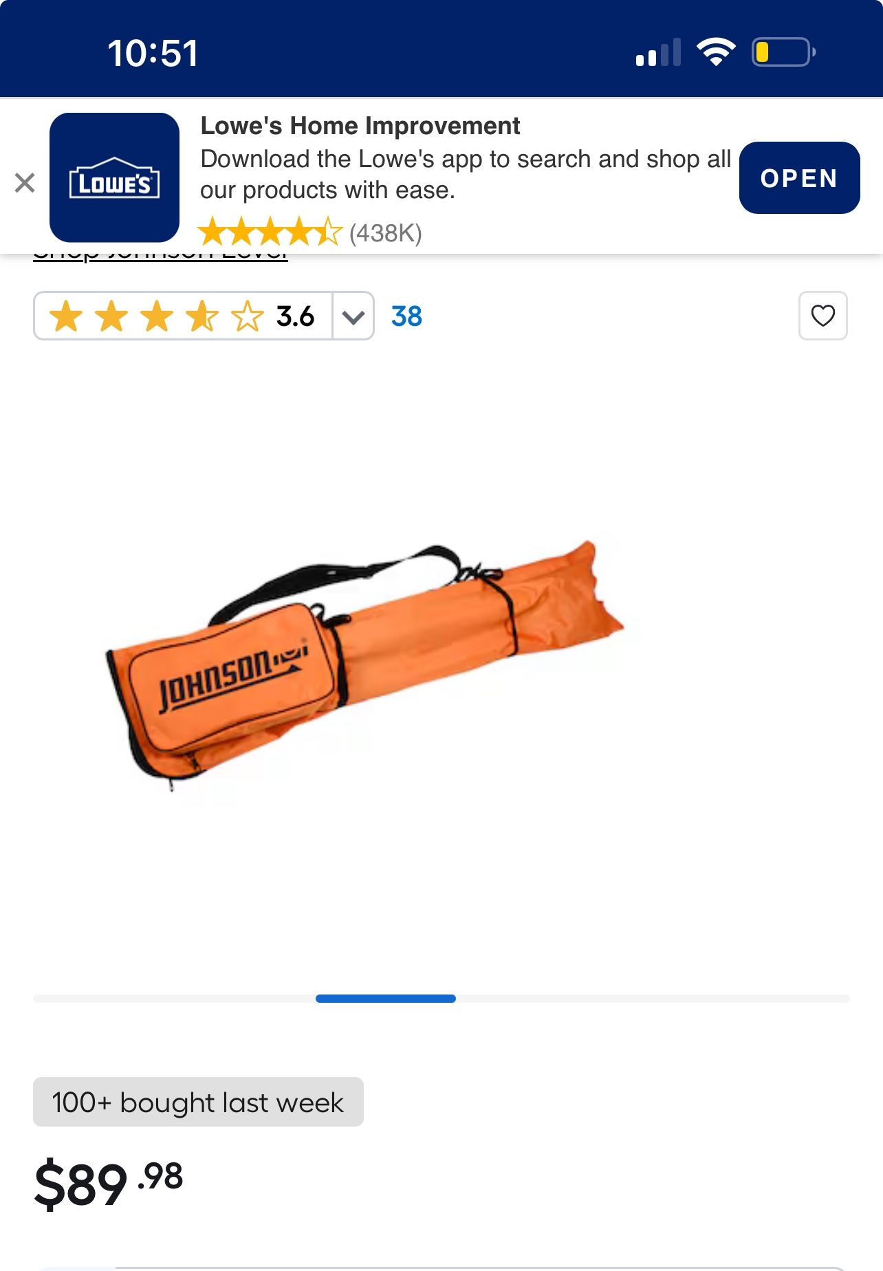 Johnson laser level stand