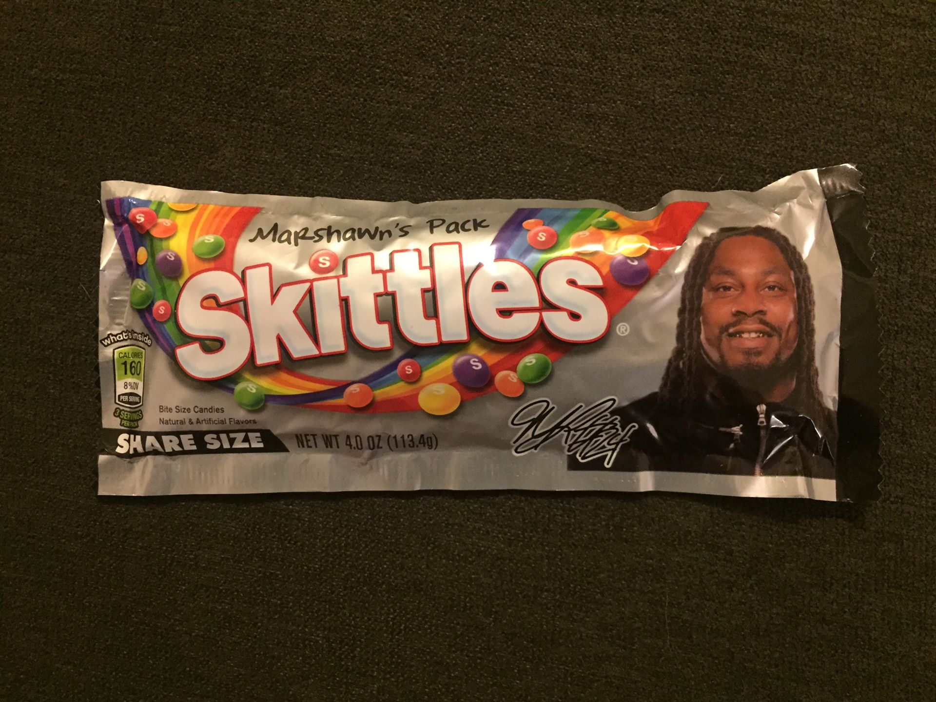 Marshawn Lynch Skittles pack limited edition