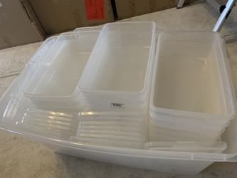 Container store clear plastic shoe bins