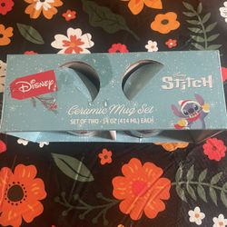 Disney Stitch Christmas Mug Set