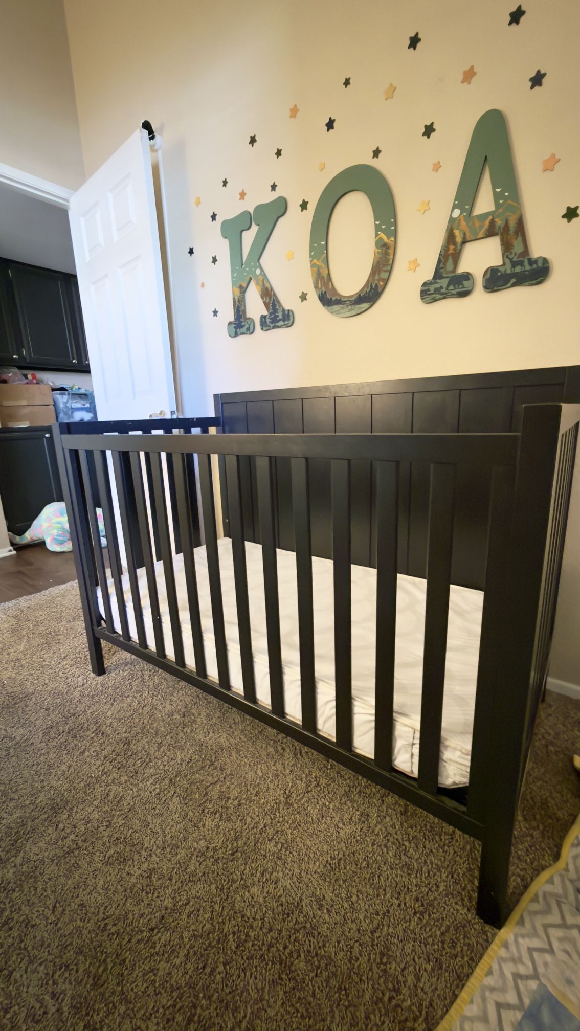 FREE Dark Blue Convertible Crib