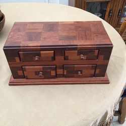 Jewelry Box / 4 Drawer Organizer / Watch Case