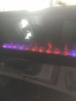 Electric heater with different color lines up to you heater or light what you choose