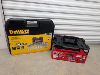 NEW DeWalt 192pc & Craftsman 242pc Mechanics Tool Set Bundle