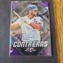 2023 Topps Fire Wilson Contreras Purple Parallel 