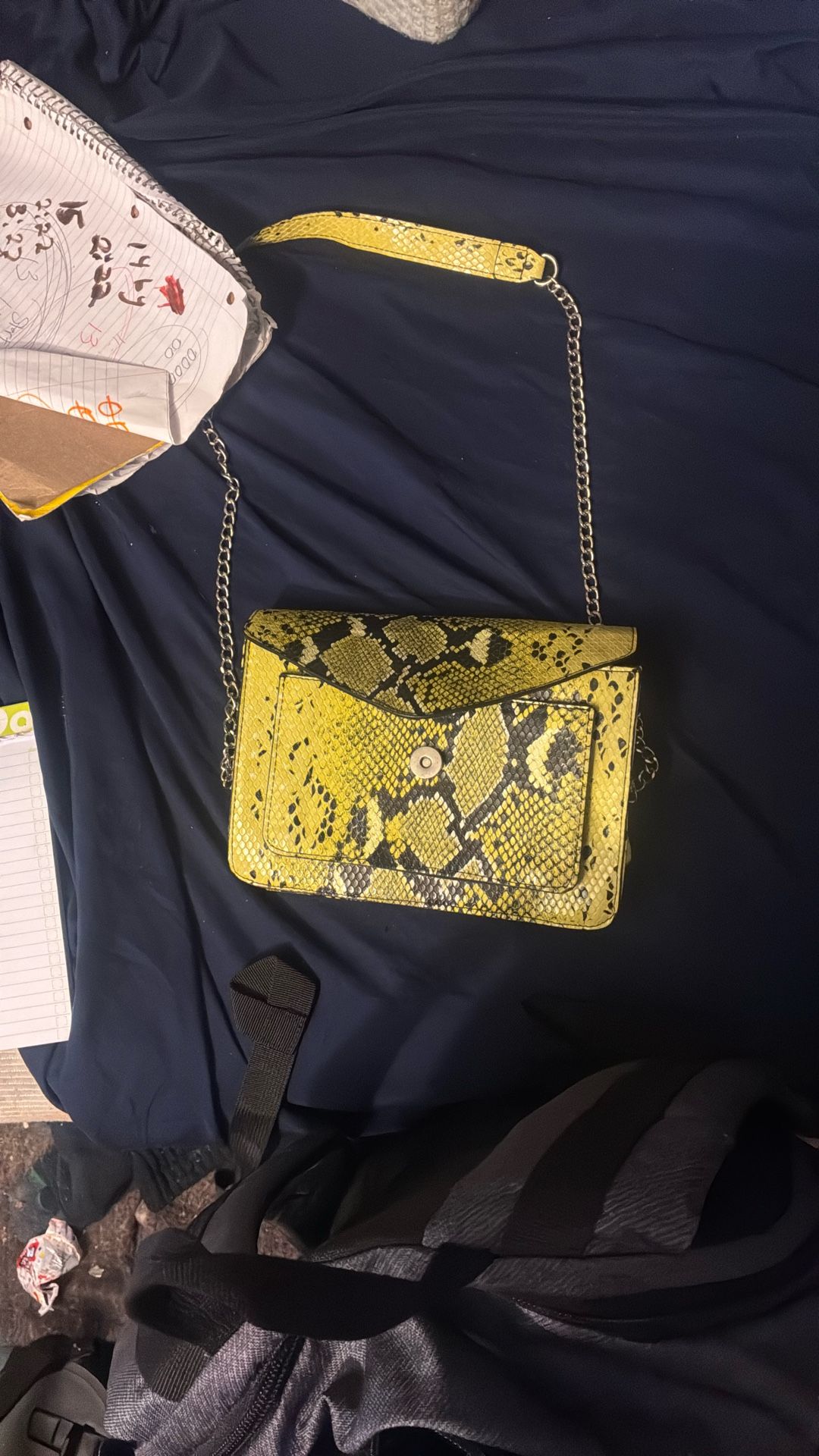 pieces snakeskin purse 