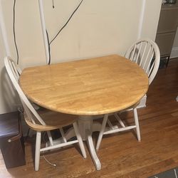 Free table set with 2 chairs