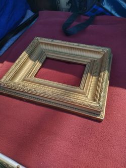 Vintage Ornate Gold Picture Frame – $50