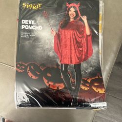 Halloween Devil Poncho Costume 