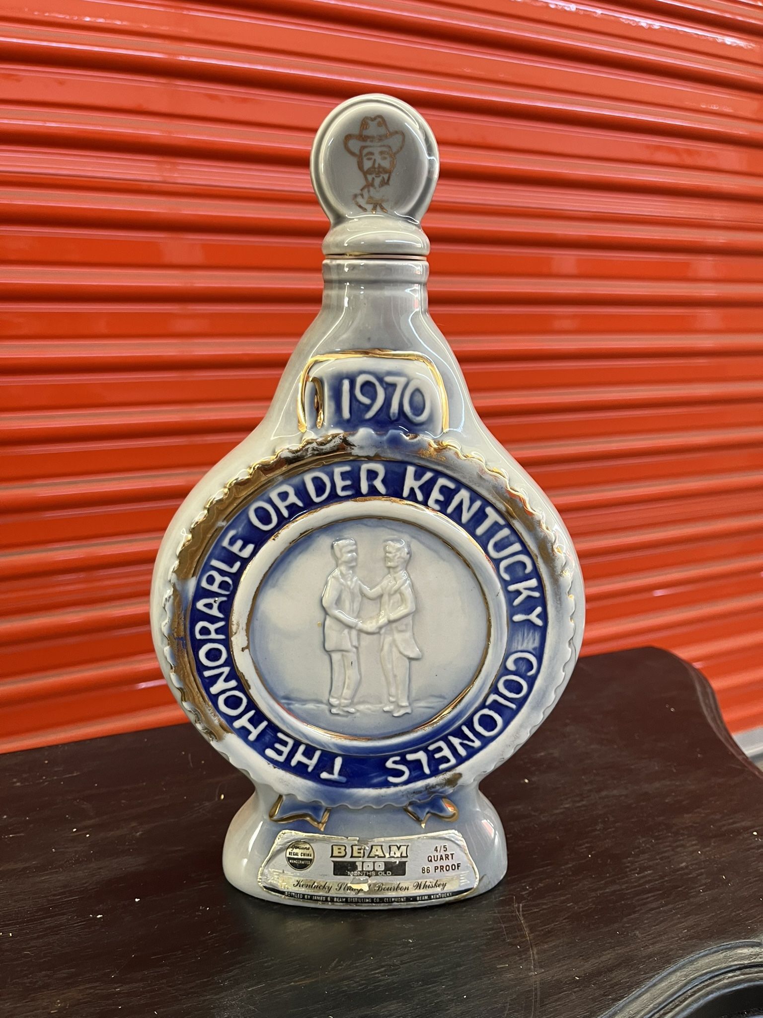 Vintage-1970 "Kentucky Colonel" Jim Beam Whiskey Decanter