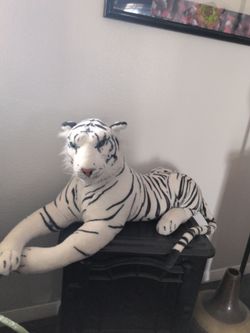 Curvaso White Tiger Large Cuddly Plush Animal Stuffed Soft Toy Gift 30cm