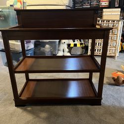 Dark Brown Changing Table 