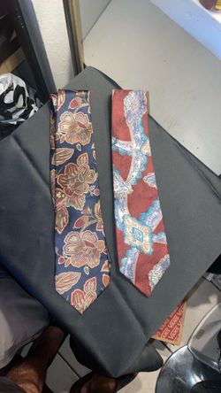 Vintage Oscar de la Renta couture neck ties