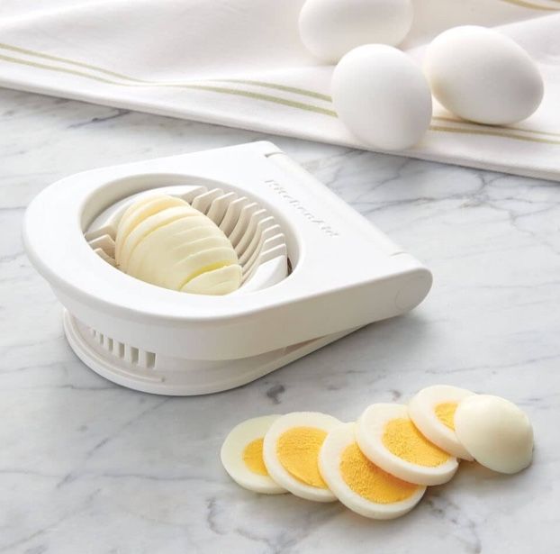 KitchenAid Classic Egg Slicer with Stainless Steel Wires, 9 Inch, White