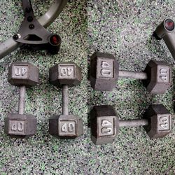 40LB STEEL DUMBBELLS HEX DUMBBELL WEIGHTS