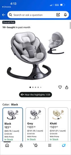 Baby swing