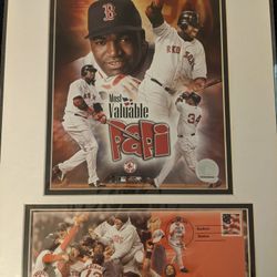 David Ortiz 10/20/2004 Cancelled U.S. postage stamp issued by United States Postal Service!