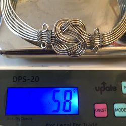58 Gram Custom Silver Choker Necklace 