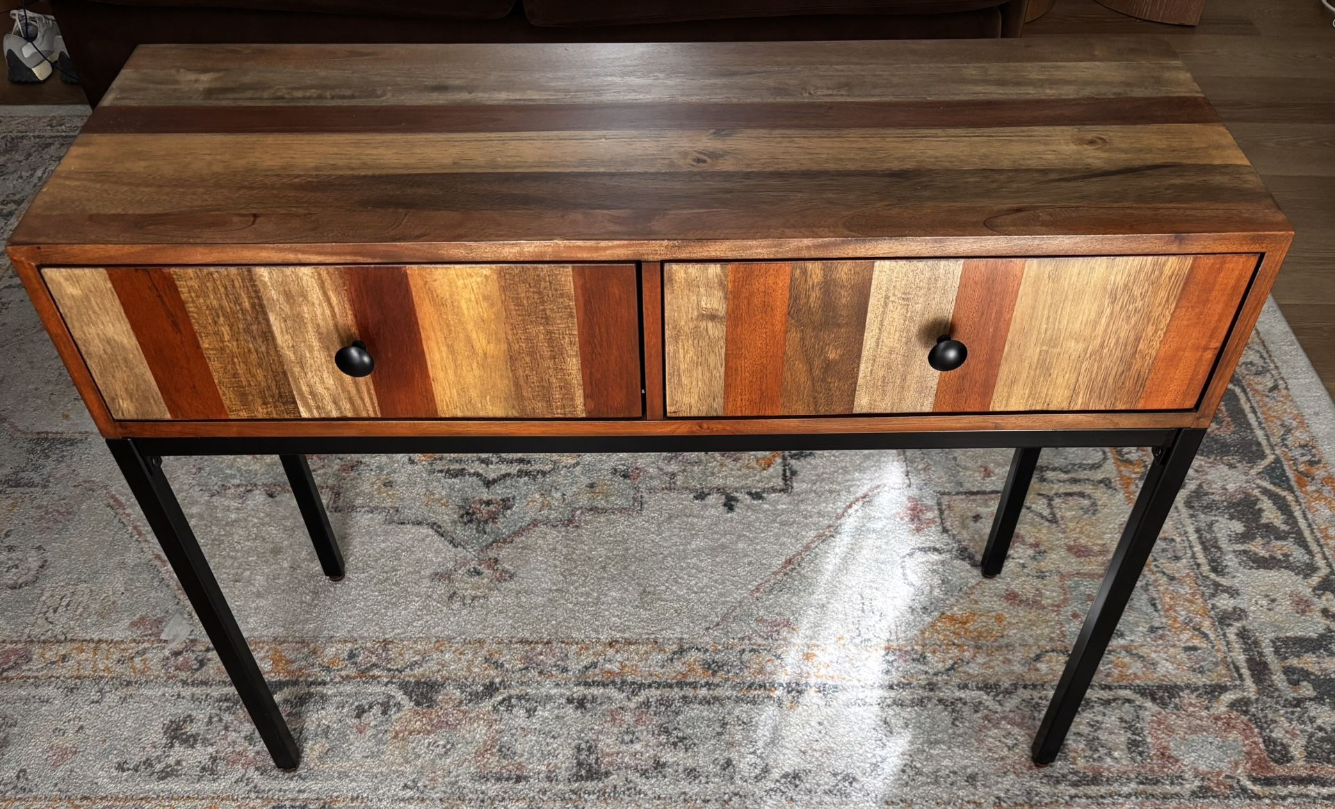 Narrow console Table With Drawers