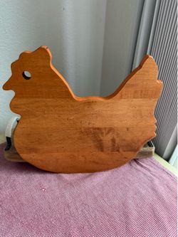 Display use only.  J.K. Adams 14-Inch-by-9-Inch Maple Wood Cutting Board, Chicken -Shaped