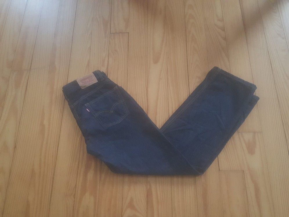 Levi's 514 boys denim blue jeans 18reg 29×29