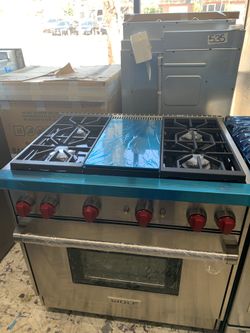 Wolf 36” all gas range in stainless steel