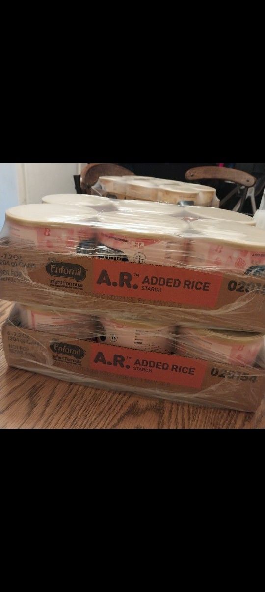 ENFAMIL A.R 7.2 OUNCE 12 CANS AVAILABLE FOR $140 CASH ALL BRAND NEW & SEALED (DELIVERY IS AVAILABLE)