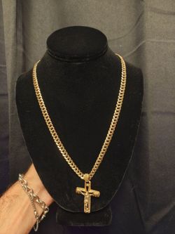 14k cuban link chain
