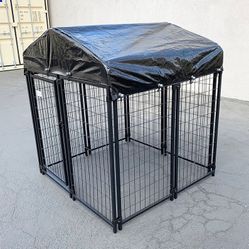 Brand New $170 Heavy-Duty Kennel with Cover (4 x 4 x 4.5 FT) Dog Cage Crate Pet Playpen
