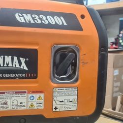 Genmax 3300-Watt Recoil Start Gasoline Powered Inverter Generator with Super Quiet145cc Engine