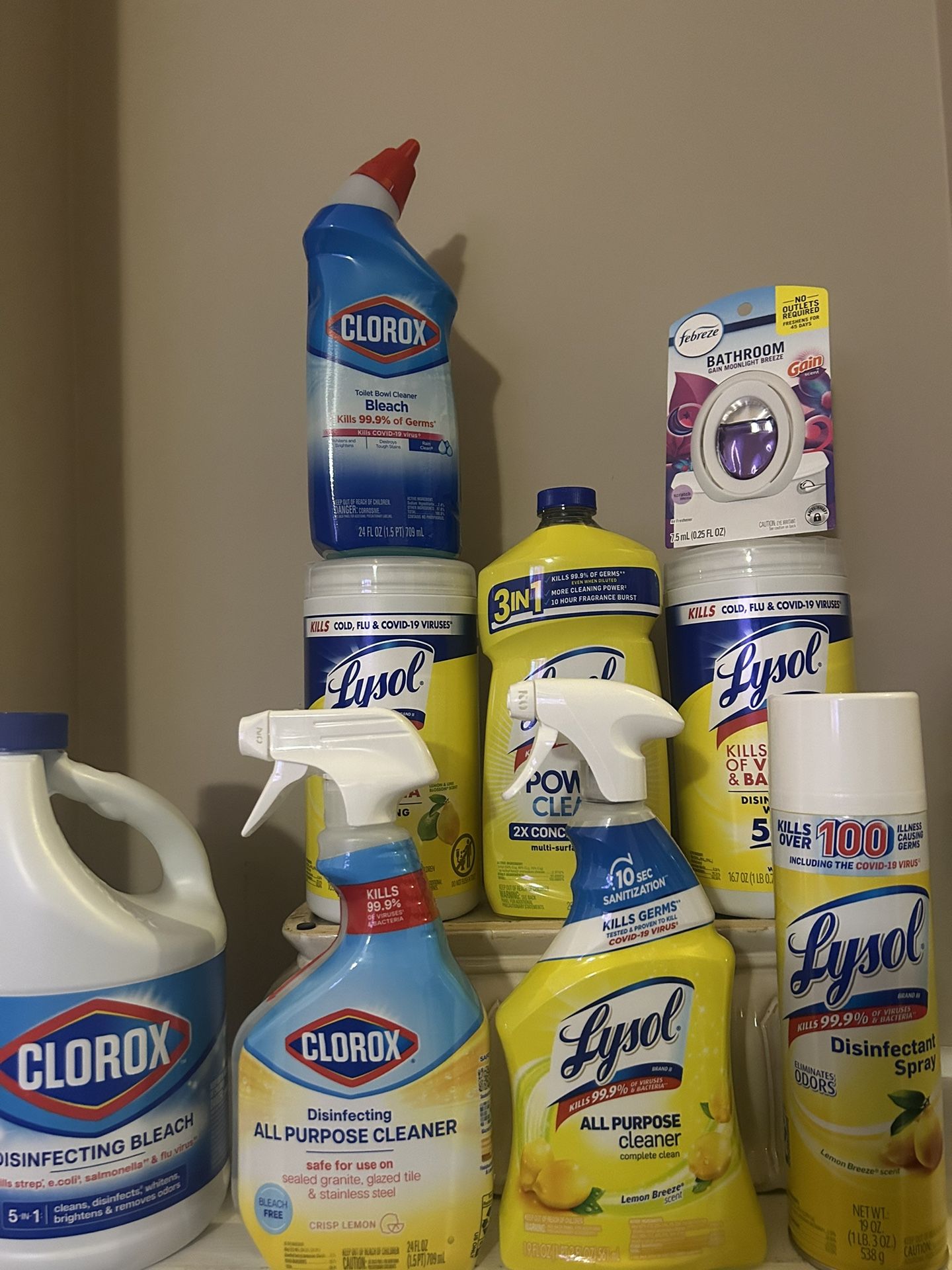 Household Bundle Lysol/Clorox/Febreze