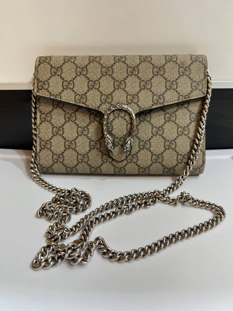 Gucci Dionysus Mini Supreme Chain Wallet in 2023  Gucci dionysus mini, Wallet  chain, Mini chain bag