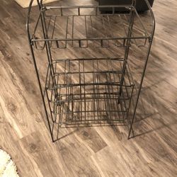 20 Bottle Wine Rack With Glass Top 