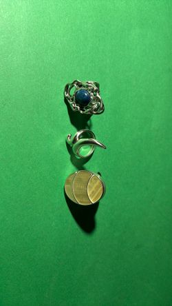 Sterling Silver Rings. (3) For $73